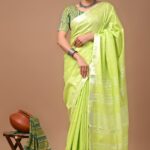 Linen Saree 180614