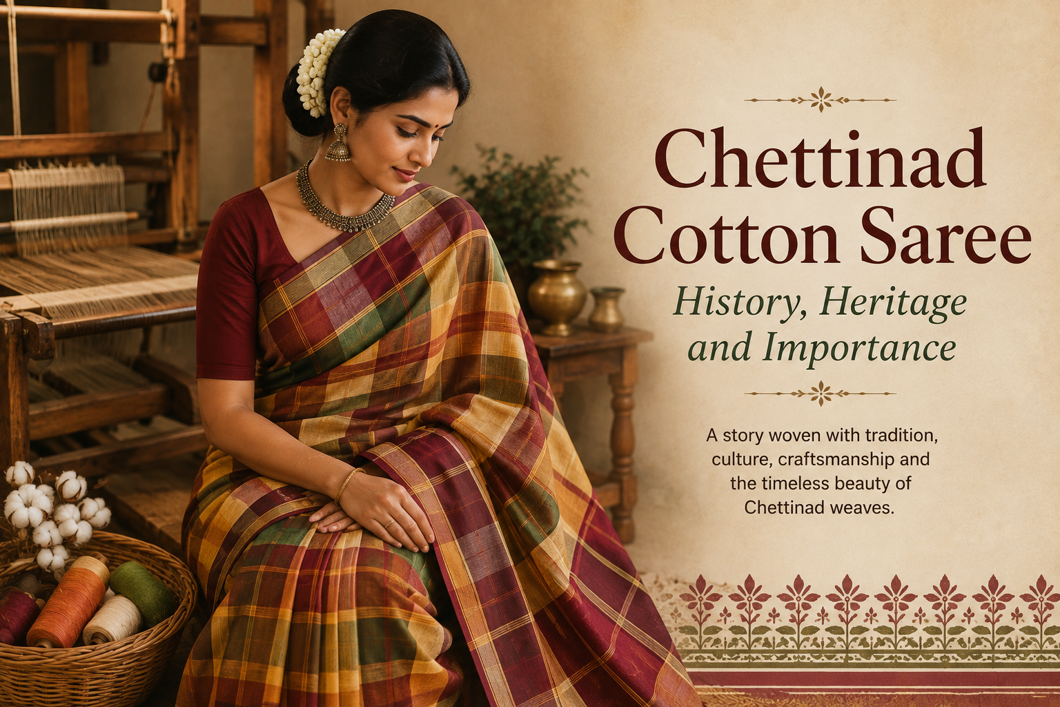 Chettinad Cotton Saree: History, Heritage, Weaving Tradition and Why It Still Matters Today